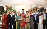 [ẢNH] Cận cảnh đám hỏi đẹp như mơ của Trung vệ Duy Mạnh và bạn gái Quỳnh Anh